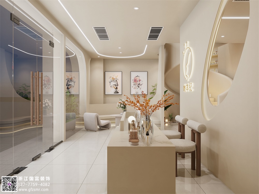 宅寂風(fēng)美容院裝修設計要點(diǎn)介紹？